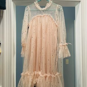 Pink Frill Stars Dress